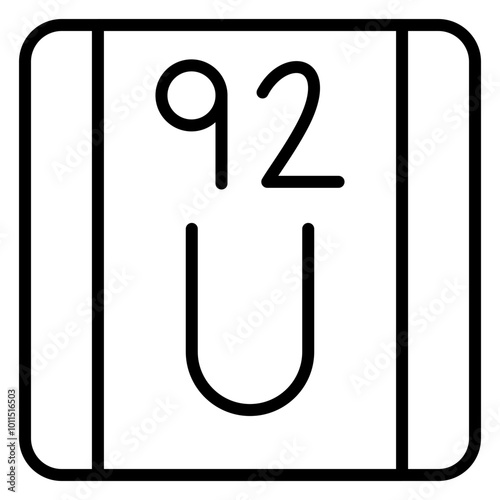 Uranium Vector Icons