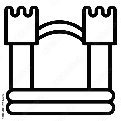 Bouncy Castle Vector Icons