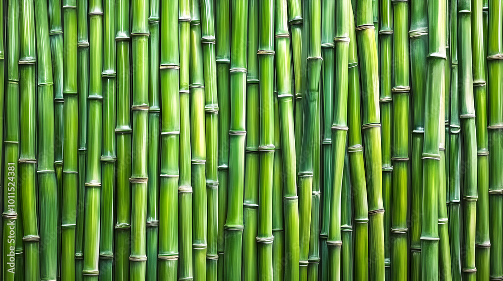 Lush Green Bamboo Wall for Natural Aesthetic Lush Green Bamboo Wall for Natural Aesthetic