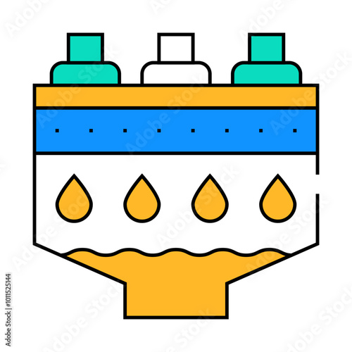 filtration machine line icon vector. filtration machine sign. isolated symbol illustration photo