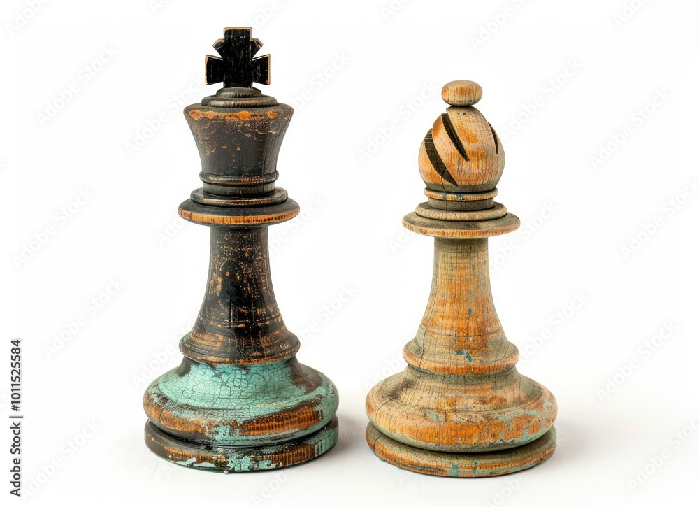Fototapeta premium Two chess pieces