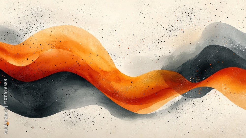 Hand-Drawn organic flowing minimalist curves in neutral fall hues and tones. Hand-Drawn organic flowing minimalist curves in neutral fall hues and tones.