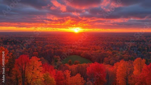 sunset over the lake