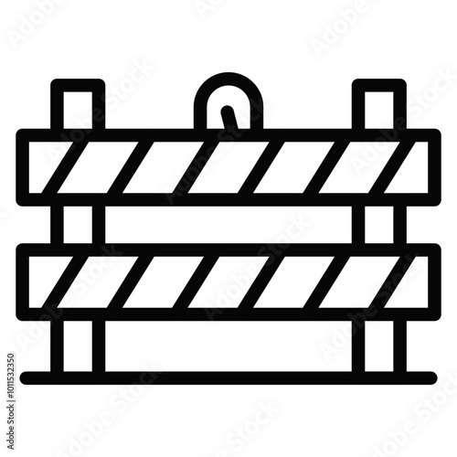 Road Barrier Vector Icons