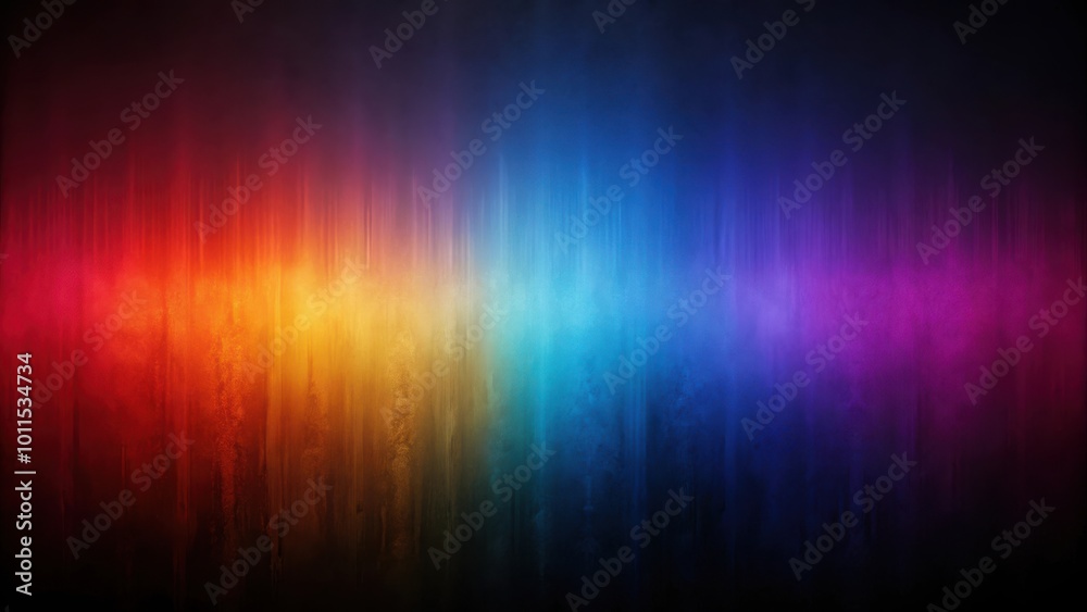 Abstract Gradient Background with Blurry and Textured Vertical Lines in a Spectrum of Vibrant Colors Abstract Gradient Background with Blurry and Textured Vertical Lines in a Spectrum of Vibrant Colors