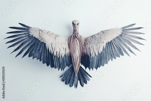 Soaring Paper Scavenger: Vulture Origami Art photo