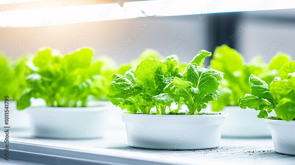 Hydroponic Indoor Farm with LED Grow Lamps - Sustainable Urban Agriculture for Fresh Vegetable Production and Water Conservation in Modern Farming Practices Hydroponic Indoor Farm with LED Grow Lamps - Sustainable Urban Agriculture for Fresh Vegetable Production and Water Conservation in Modern Farming Practices