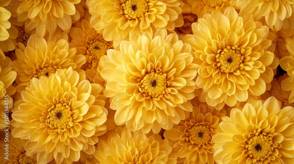 Golden chrysanthemums in a feng shui arrangement, symbolizing longevity, happiness, vibrant floral display for harmony and prosperity Golden chrysanthemums in a feng shui arrangement, symbolizing longevity, happiness, vibrant floral display for harmony and prosperity