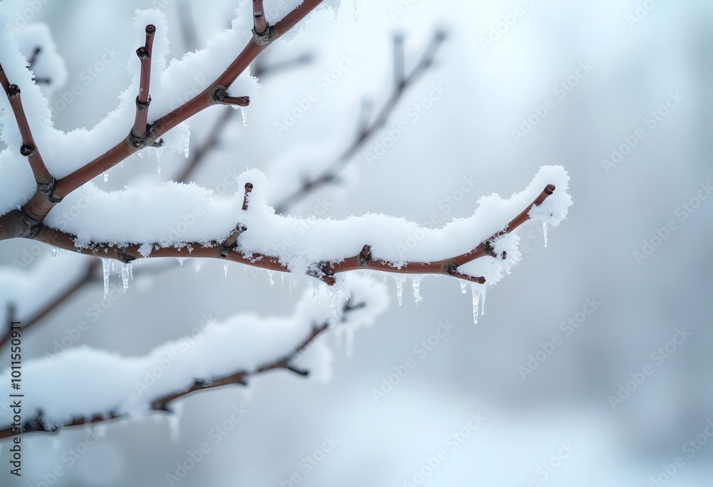 Spruce branch covered with frost. First snow. Snow on a green branch. Christmas season. New year mood Spruce branch covered with frost. First snow. Snow on a green branch. Christmas season. New year mood