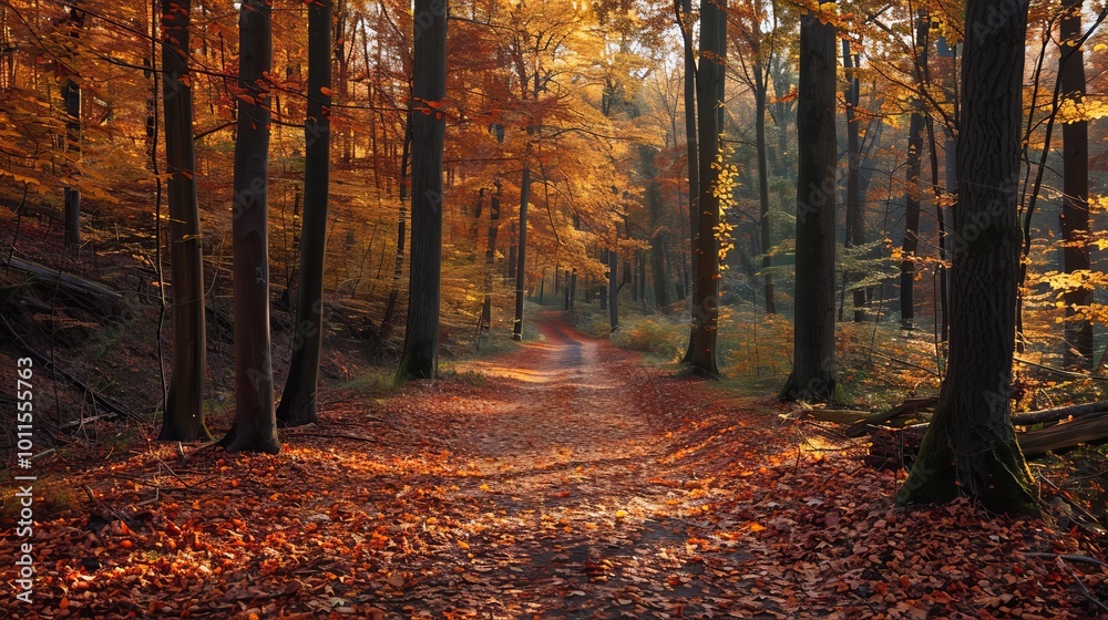 Obraz premium autumn landscape in the forest