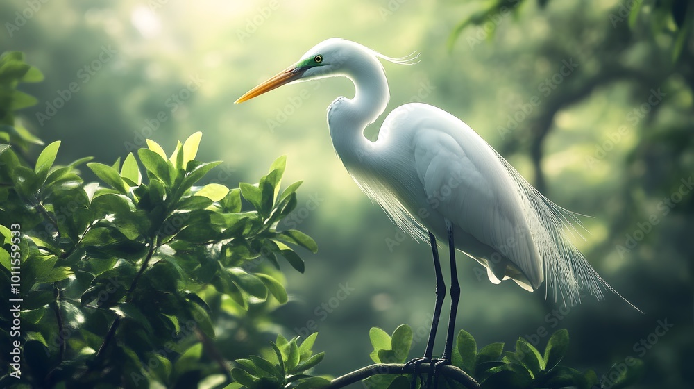 Great Egret Bird in Nature, Photo Realistic, Pattern Background, Wallpaper, Cover and Screen for Smartphone, PC, Laptop, 9:16 and 16:9 Format Great Egret Bird in Nature, Photo Realistic, Pattern Background, Wallpaper, Cover and Screen for Smartphone, PC, Laptop, 9:16 and 16:9 Format