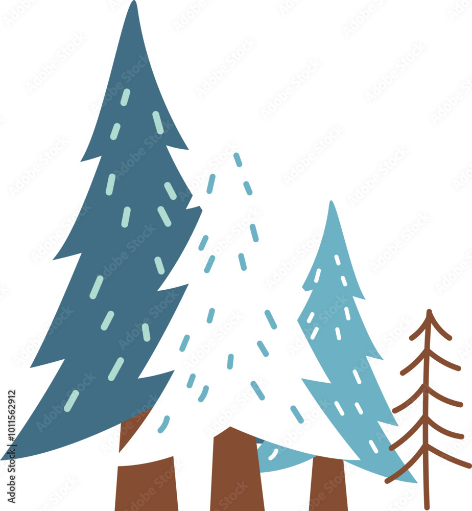 Obraz premium Christmas trees