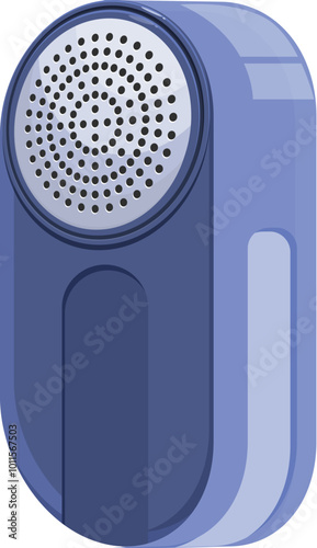Modern lint remover is removing fuzz from clothes, device for cleaning fabric from pellets and spools
