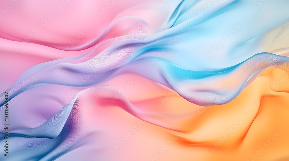 Obraz premium Vivid Liquid Gradients - Abstract Colorful Background with Ethereal Flow and Dynamic Contrast for Immersive Wallpaper Design