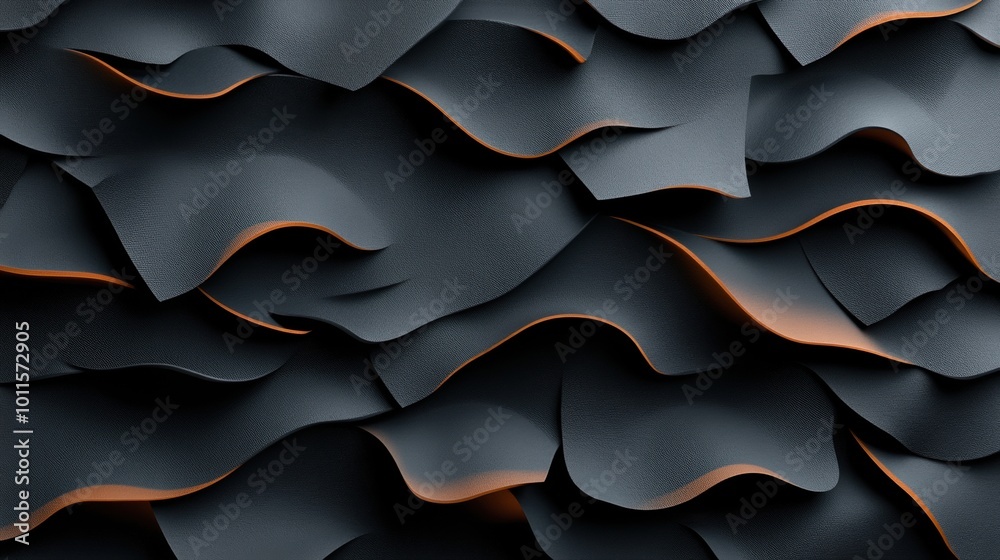 Abstract texture with flowing waves in black and orange tones on a subtle backdrop. Abstract texture with flowing waves in black and orange tones on a subtle backdrop.