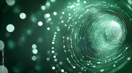 Wallpaper Mural Cybernetic Dimension Holographic Streams and Pixelated Lights in an Abstract Tunnel - Infinite Loops and Glowing Pathways for Futuristic Backgrounds Torontodigital.ca