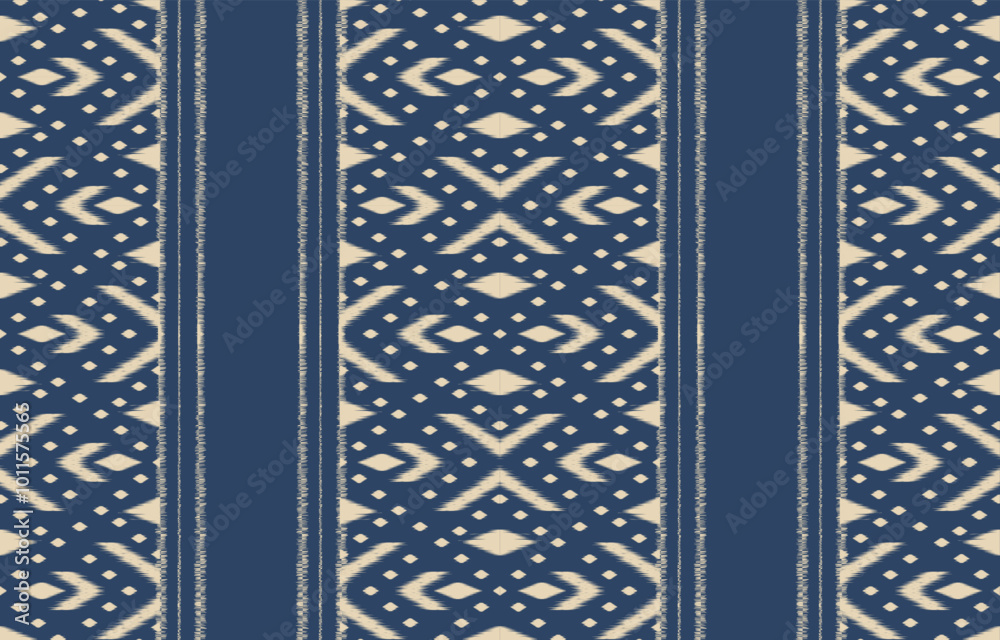 Obraz premium Ethnic abstract ikat art. Aztec ornament print. geometric ethnic pattern seamless color oriental. Design for background ,curtain, carpet, wallpaper, clothing, wrapping, Batik, vector illustration.