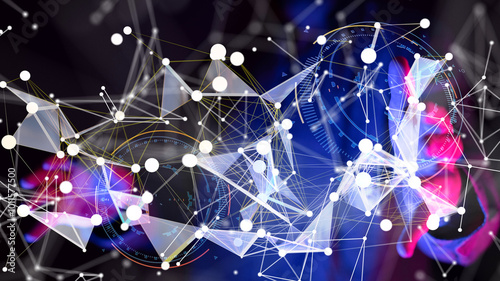 Neural network 3D illustrat...