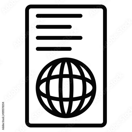 Passport Vector Icons