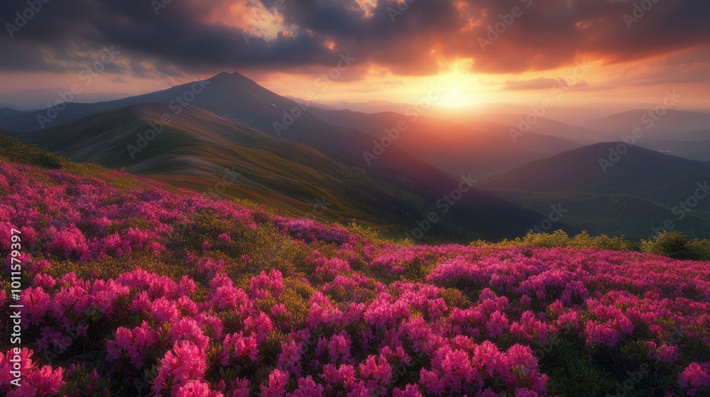 Majestic Mountain Sunset Majestic Mountain Sunset