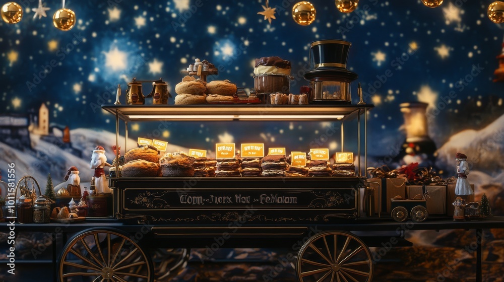 custom made wallpaper toronto digitalEvent Setup with Polar Express Theme including Hot Chocolate and Model Train Set