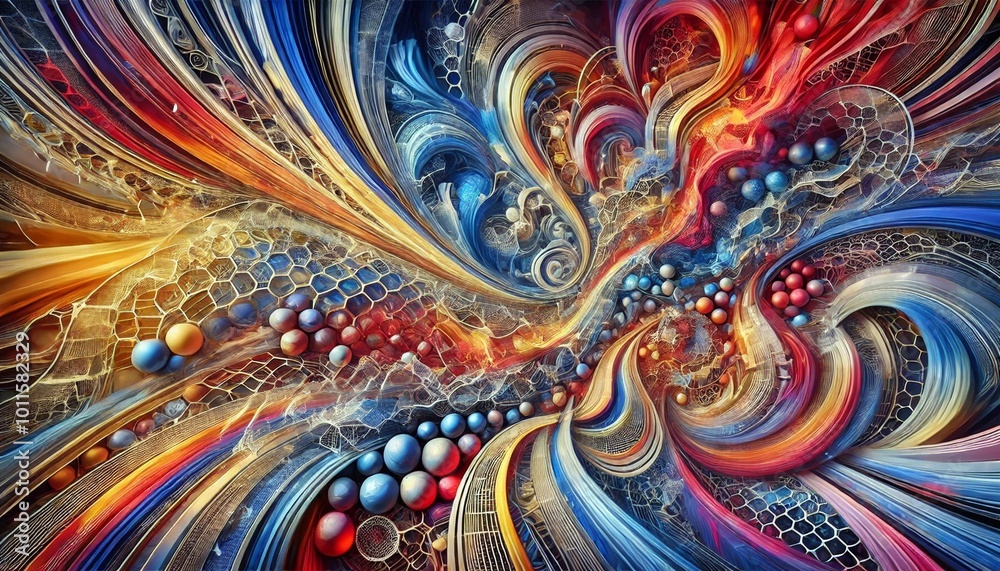 Abstract fractal background Abstract fractal background