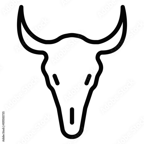 Bull Skull Vector Icons