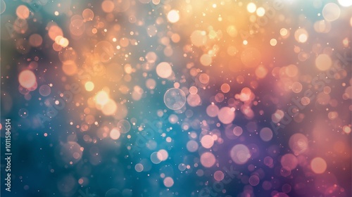 A mesmerizing array of dreamy bokeh lights in soft pastel shades creates an ethereal atmosphere, evoking nostalgia and wonder in a beautifully abstract composition.
