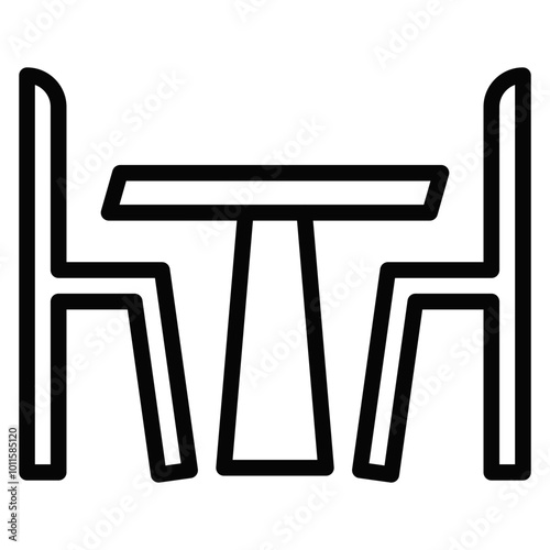 Dinner Table Vector Icons