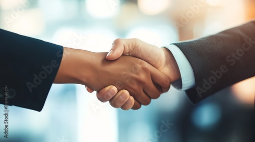 Business Handshake Between Two Professionals