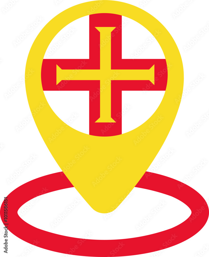 Location Icon of Guernsey Flag Location Icon of Guernsey Flag