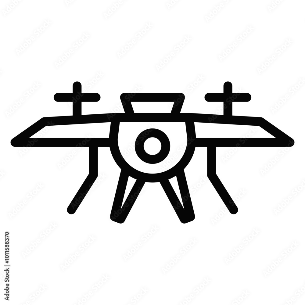 Camera Drone Vector Icons Camera Drone Vector Icons