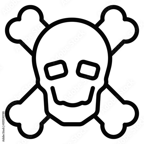 Pirate Danger Vector Icons