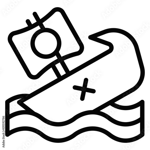 Shipwreck Vector Icons