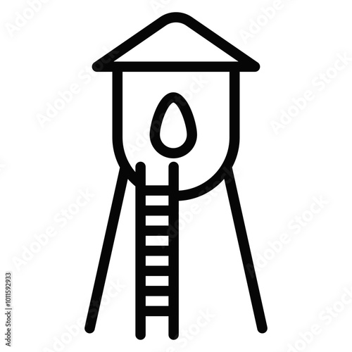 Water Tank Vector Icons