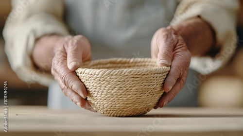 Artisan Crafted Baskets - Hand-Twisted Fiber Designs Showcasing Cultural Artistry and Sustainable Techniques for Eco-Friendly Home Decor photo