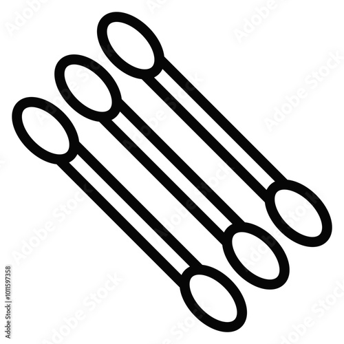 Cotton Swabs Vector Icons