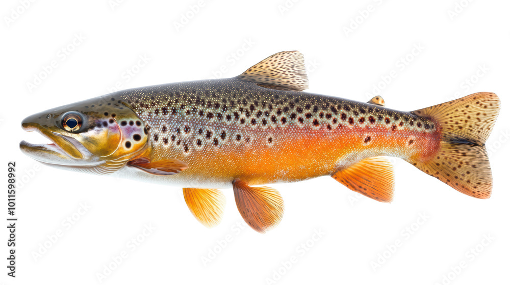 Trout fish isolated on white transparent Trout fish isolated on white transparent