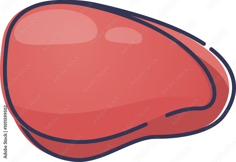 Illustration of a liver, highlighting its shape and function in detoxification. Illustration of a liver, highlighting its shape and function in detoxification.