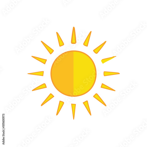yellow sun icon