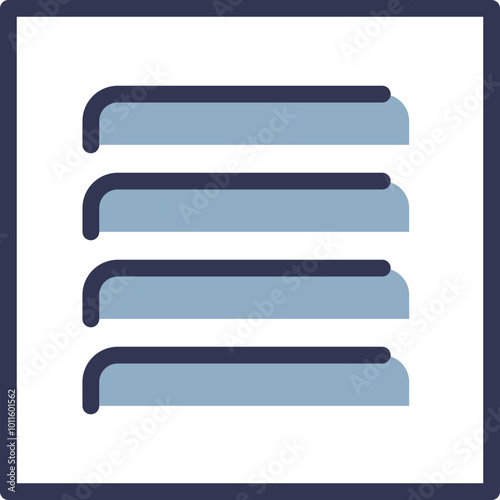 Illustration of a ventilation duct cover with horizontal slats, symbolizing airflow and ventilation.