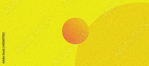 Tropical Abstract Background with Gradient Spheres and Grain Effect
