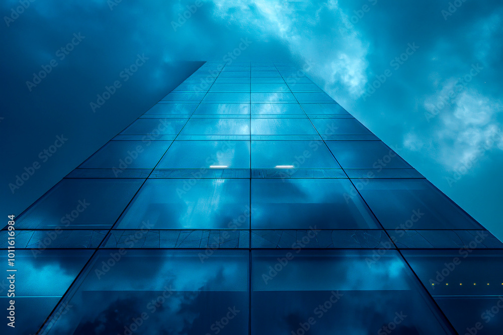 Architectural lines and reflections in a modern urban skyscraper. Architectural lines and reflections in a modern urban skyscraper.