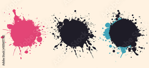Vibrant Black Friday Shopping Promotions with Colorful Splatter Graphics for Enhanced Visual Appeal