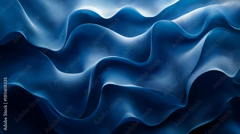 Abstract Blue Wavy Background Abstract Blue Wavy Background