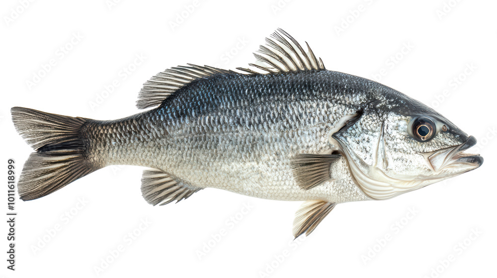 European sea bass fish isolated on white transparent European sea bass fish isolated on white transparent