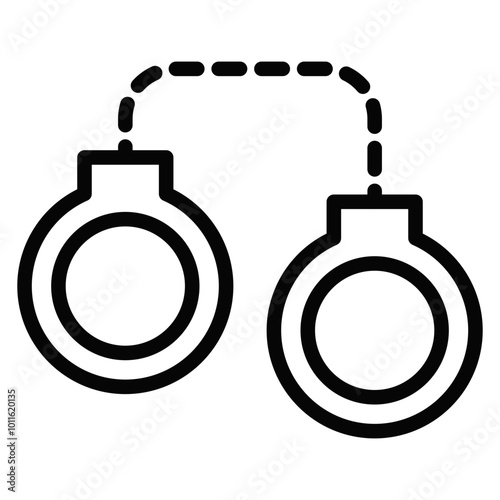Handcuffs Vector Icons