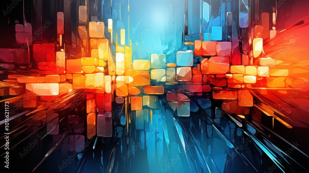 Abstract Digital Art - Colors in Motion Abstract Digital Art - Colors in Motion