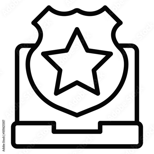 Online Police Vector Icons