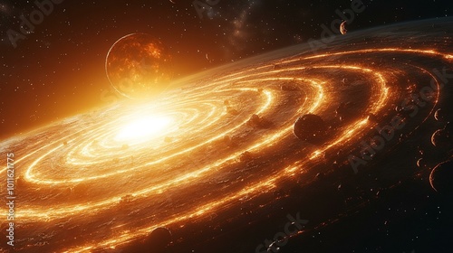 the A diagram showing the interaction between planetary surfaces and their magnetic fields.